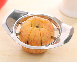 Stainless Steel Apple Cutter & Slicer – 8-Blade Design with Handle