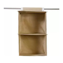 Fabric Hanging 2-Shelf Closet Organizer