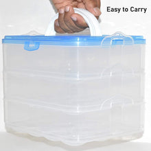 3-Layer Plastic Egg Storage Box - 36 Grid Organizer for Refrigerator