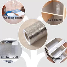 9075 Aluminium Foil For Kitchen And Aluminium Foil Paper Sticker Roll For Kitchen Wall Drawers. (45cm2meter)