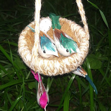 Artificial Jute Hanging Bird's Nest Jhumar for Home Decor