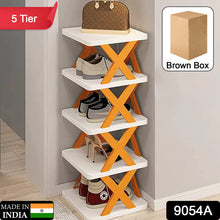 9065  5 Tier Shoes Stand Shoe Tower Rack Suit For Small Spaces Closet Small Entryway Easy Assembly And Stable In Structure Corner Storage Cabinet For Saving Space