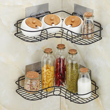 Self-Adhesive Corner Shelf Organizer – Kitchen and Bathroom Storage Rack