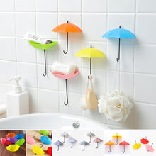 Multipurpose Umbrella Key Hat Holder Wall Hook (Multicolor)