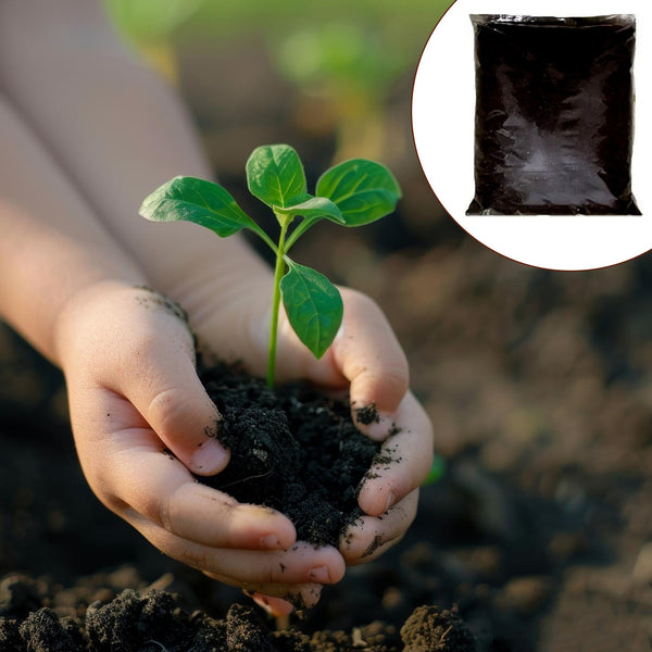 Organic Vermicompost Black Soil For Plants Health Manure (1 Kg Approx)