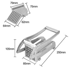 French Fries Potato Chips Strip Cutter Machine with Blade – Manual Vegetable Slicer for Perfectly Cut Fries and Chips (1 Pc)