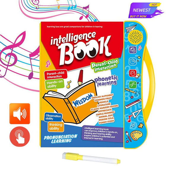 Musical Learning Study Book With Numbers Letters