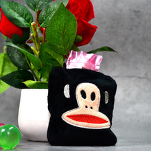 6522 Black Monkey Small Hot Water Bag With Cover For Pain Relief Neck Shoulder Pain And Hand Feet Warmer Menstrual Cramps.