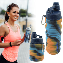 Foldable Water Bottle – BPA Free, FDA Approved, Leak-Proof Silicone for Sports & Travel (1 Pc, 24cm Foldable)