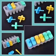 7167 Ice Candy Maker Upgrade Popsicle Molds Sets 6 Ice Pop Makers Reusable Ice Lolly Cream Mold Home-made Popsicles Mould With Stick