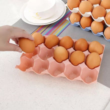 Egg Storage Tray - Holds 15 Eggs, Durable Organizer for Fridge or Kitchen Use