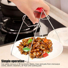 Heavy-duty Stainless Steel Kitchen Dish Plate Bowl Vessel Gripper Tong (1 Pc) Wukusy