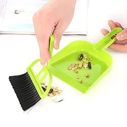 Mini Dustpan and Brush Broom Set - 2 Pcs, Multipurpose Cleaning Tool