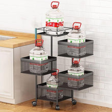 Metal Kitchen Trolley – 4/3 Layer Organizer Rack with Wheels for Fruits, Vegetables & Onion Storage