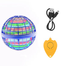 USB Rechargeable Flying Ball Toy – 360° Rotating Orb with RGB Lights, Boomerang Spinner for Kids & Adults