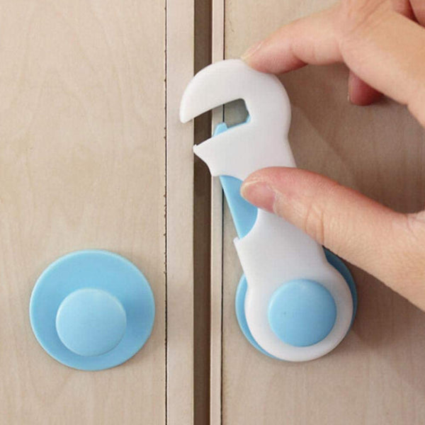 4991 Child Safety Lock Child Toddler Baby Safety Locks Proofing For Cabinet Toilet Seat Fridge Door Drawers ( 1 Pc)