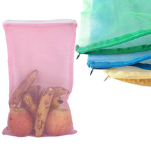 Fridge Bags for Fruits & Vegetables – Zip Net Storage (Multicolour)