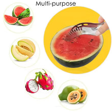 3in1 Stainless Steel Watermelon Cantaloupe Slicer Knife Corer Fruit Vegetable Tools Kitchen (1 Pc)