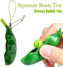 Squeeze Bean Toy Keychain