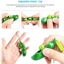 Squeeze Bean Toy Keychain