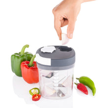 2-in-1 Handy Chopper and Slicer - Multi-purpose Tool for Chopping and Slicing Fruits, Vegetables, Cheese, and More