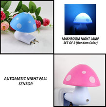 Automatic Night Sensor Mushroom Lamp (0.2 Watt Multicolor)