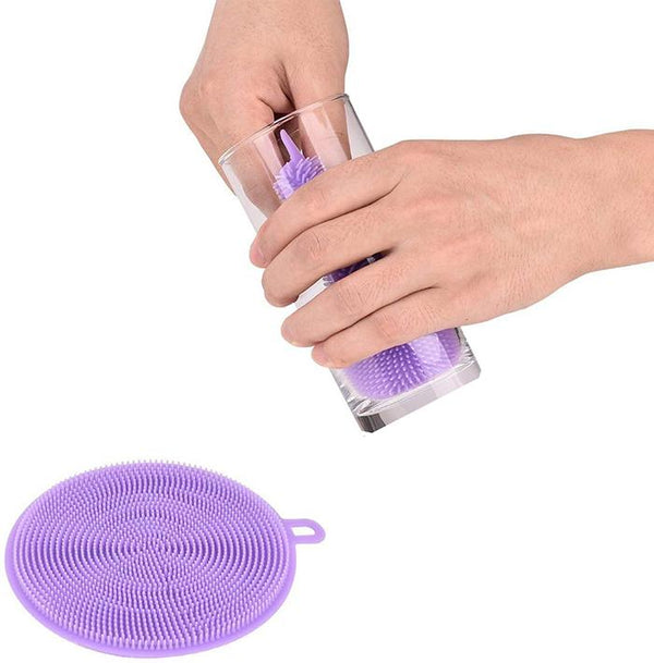 Silicone Dish Scrubber Sponge – Mildew-Free, Non-Stick, Heat-Resistant Cleaning Tool