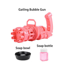 8-Hole Battery Operated Bubbles Gun Toys For Boys And Girls