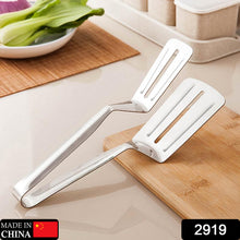 Multifunction Cooking & Serving Turner – Stainless Steel Frying Tong, Steak Clip, BBQ Kitchen Clamp