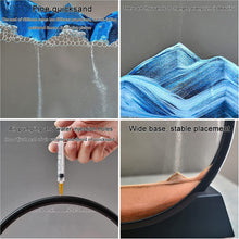 Moving Sand Art Picture – 3D Deep Sea Sandscape in Glass Frame, Relaxing Liquid Motion Decor for Home & Office (1 Pc) Wukusy
