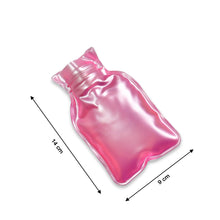 6533 Simple Pink Small Hot Water Bag With Cover For Pain Relief Neck Shoulder Pain And Hand Feet Warmer Menstrual Cramps.