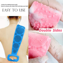 Eco-Friendly Silicone Bath Brush Towel – Back Scrubber for Shower