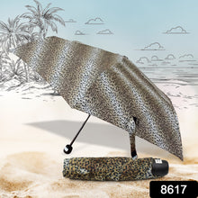 Leopard Shape 3-fold Sun  Rain Protective Foldable Umbrella (1 Pc)