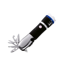 Battery Operated Multi-Tool LED Flashlight – All-in-One Tool Light (1pc)