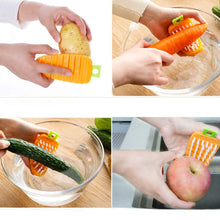 Carrot-Shaped Vegetable Scrubbing Brush - Non-Toxic Fruit & Potato Scrubber (2950)