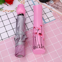 Rose Umbrella - Lightweight, Waterproof, UV Protection, Mini Folding with Creative Rose Flower Case