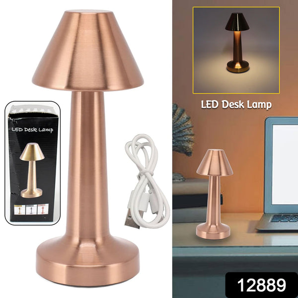 LED Touch Control Desk Lamp – USB Rechargeable, 3 Colors & Brightness Levels, Eye Protection for Home, Kids Room & Party (1 Pc)