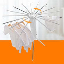 Foldable Rotary Clothes Drying Rack Stand (1 Pc) Wukusy