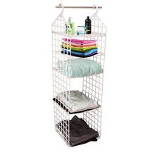 Multipurpose 5-Layer Folding Clothes Storage Rack – Wardrobe Organizer for T-Shirts, Socks, Scarves, and More (1 Pc)