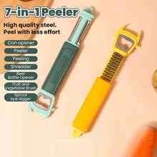 Multifunctional 7-in-1 Kitchen Peeler – Durable Non-Slip Handle, Slicer & Can Opener for Fruits, Vegetables, Potatoes, Carrots, and Cucumbers (1 Pc)