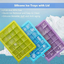 Silicone Ice Cube Trays 24 Cavity Per Ice Tray Multicolour