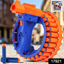 Amazing Toy Gun Electric Gun for Children – Features 28 soft bullets, safety design, and electric hand ring wheel. Perfect gift toy for kids.