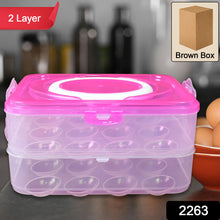 Double Layer 24-Grid Egg Storage Box - Egg Container