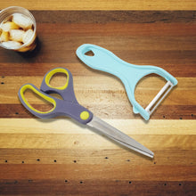 Stainless Steel Kitchen Scissors  Multipurpose Peeler (2 Pc Set  Scissor  Peeler)