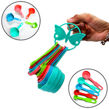 10pcs Plastic Measuring Spoons And Cups Set For Home Kitchen Cooking