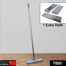 7890 High Quality Flat Mop Floor Cleaning Mop With Extra Refill 360 Rotating Microfiber Dust Mop Hardwood Floor Mop Dust Flat Mop For Home Office Floor Cleaning Reusable Dust Mops