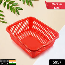 5957 Plastic Kitchen Small Size Vegetables And Fruits Washing Basket Dish Rack Multipurpose Organizers