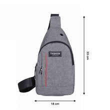 Grey Waterproof Anti-Theft Crossbody Fanny Pack