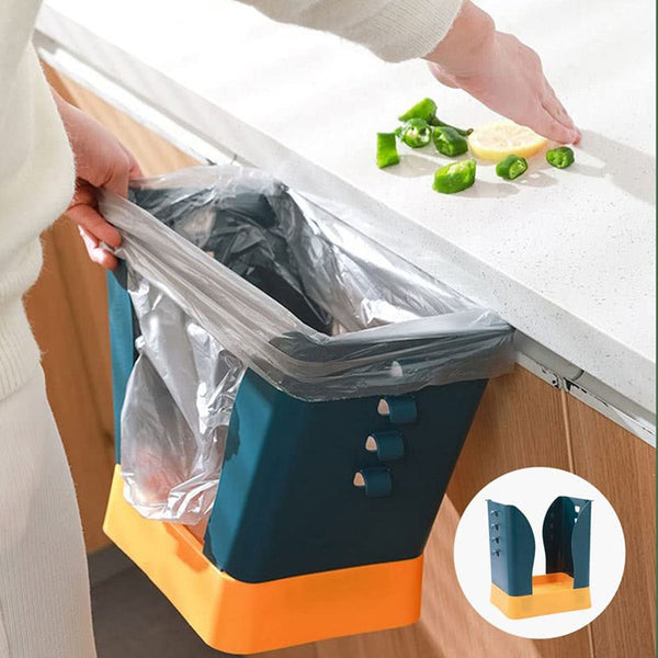 Expandable Waste Bin Trash Can - Large Capacity Plastic Garbage Container for Kitchen, Bathroom & Outdoor (1 Pc)