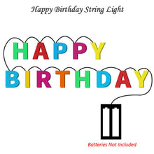 4815 Decoratives Plastic Happy Birthday 13 Led Letter Battery Operated String Lights Outdoor String Lights (Multicolour)